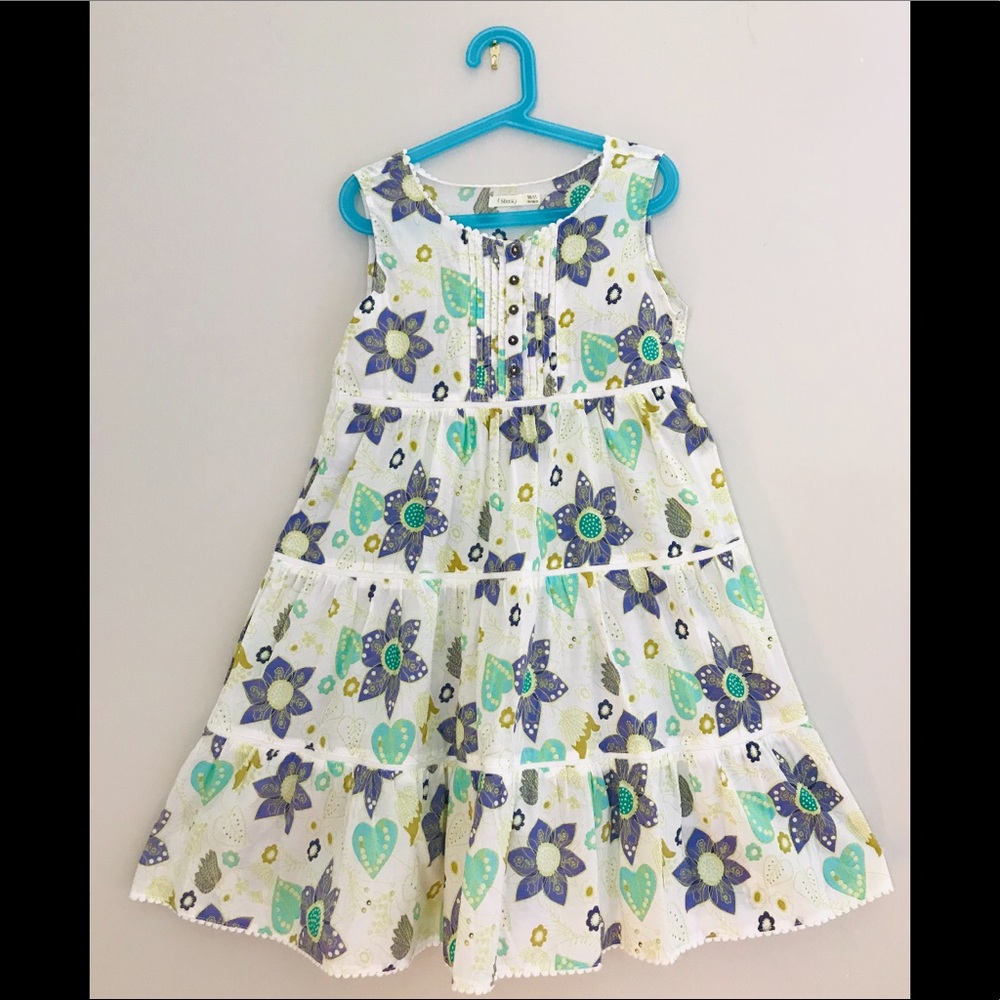 SFERA- Blue & teal flowers sundress.